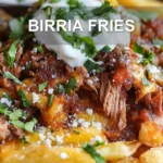BIRRIA FRIES centered hero view, clean and uncluttered
