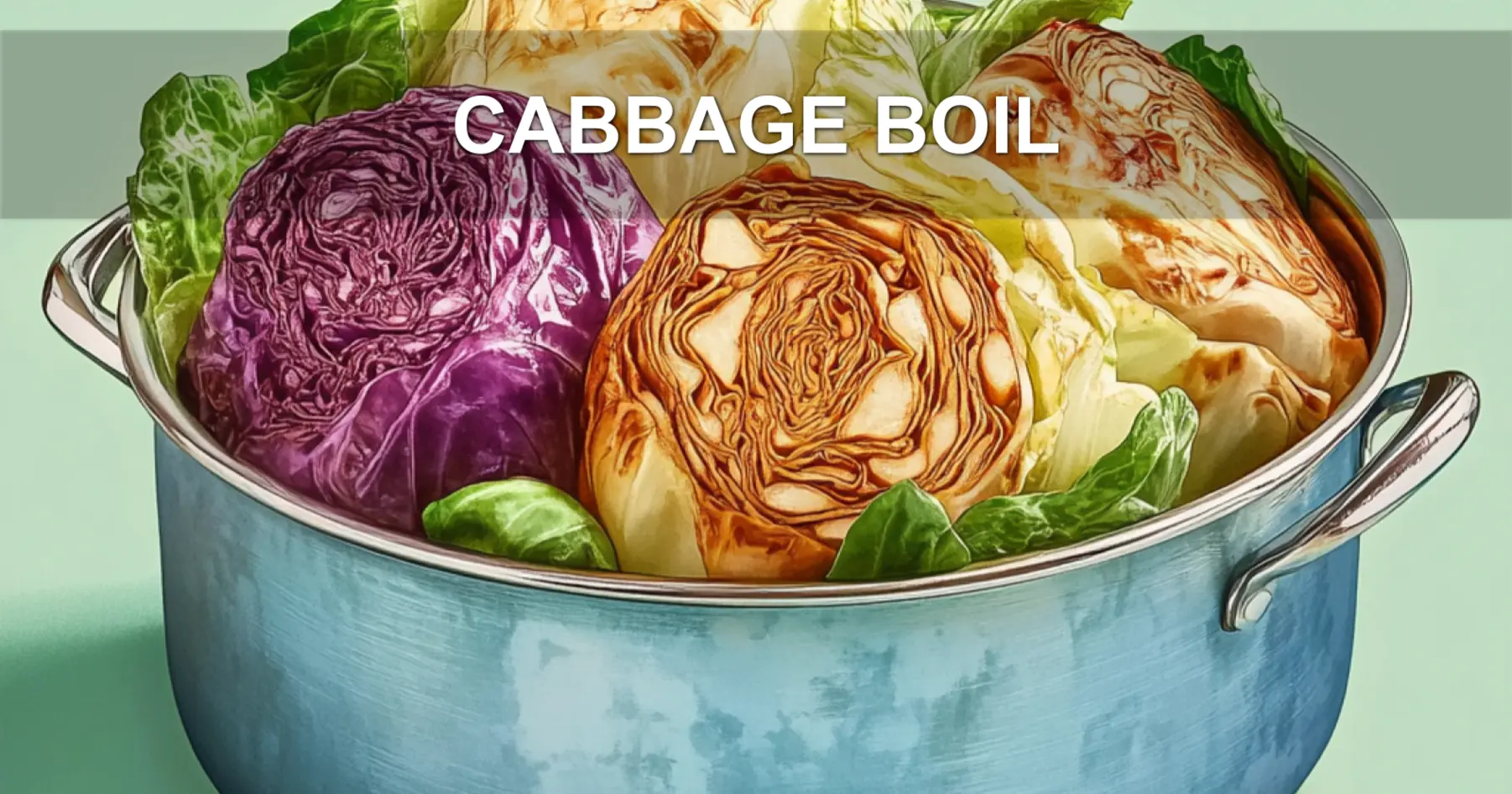 CABBAGE BOIL centered hero view, clean and uncluttered