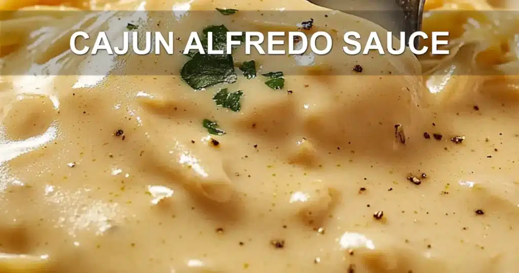 CAJUN ALFREDO SAUCE centered hero view, clean and uncluttered