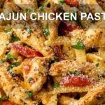 CAJUN CHICKEN PASTA centered hero view, clean and uncluttered