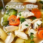 CHICKEN SOUP centered hero view, clean and uncluttered