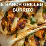 CHIPOTLE RANCH GRILLED CHICKEN BURRITO centered hero view, clean and uncluttered