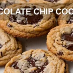 CHOCOLATE CHIP COOKIES centered hero view, clean and uncluttered