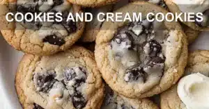 COOKIES AND CREAM COOKIES centered hero view, clean and uncluttered