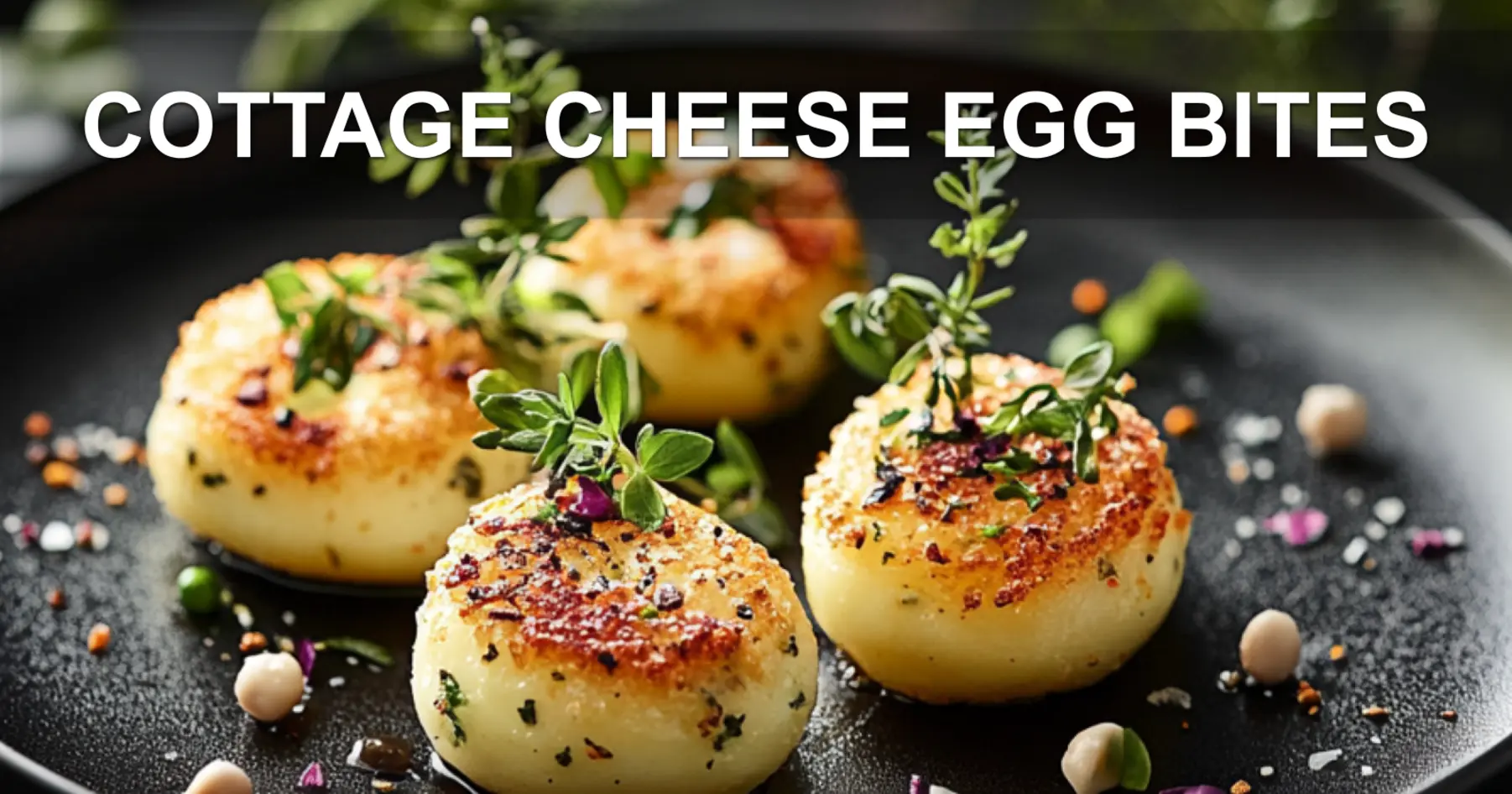 COTTAGE CHEESE EGG BITES centered hero view, clean and uncluttered