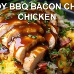 COWBOY BBQ BACON CHEDDAR CHICKEN centered hero view, clean and uncluttered
