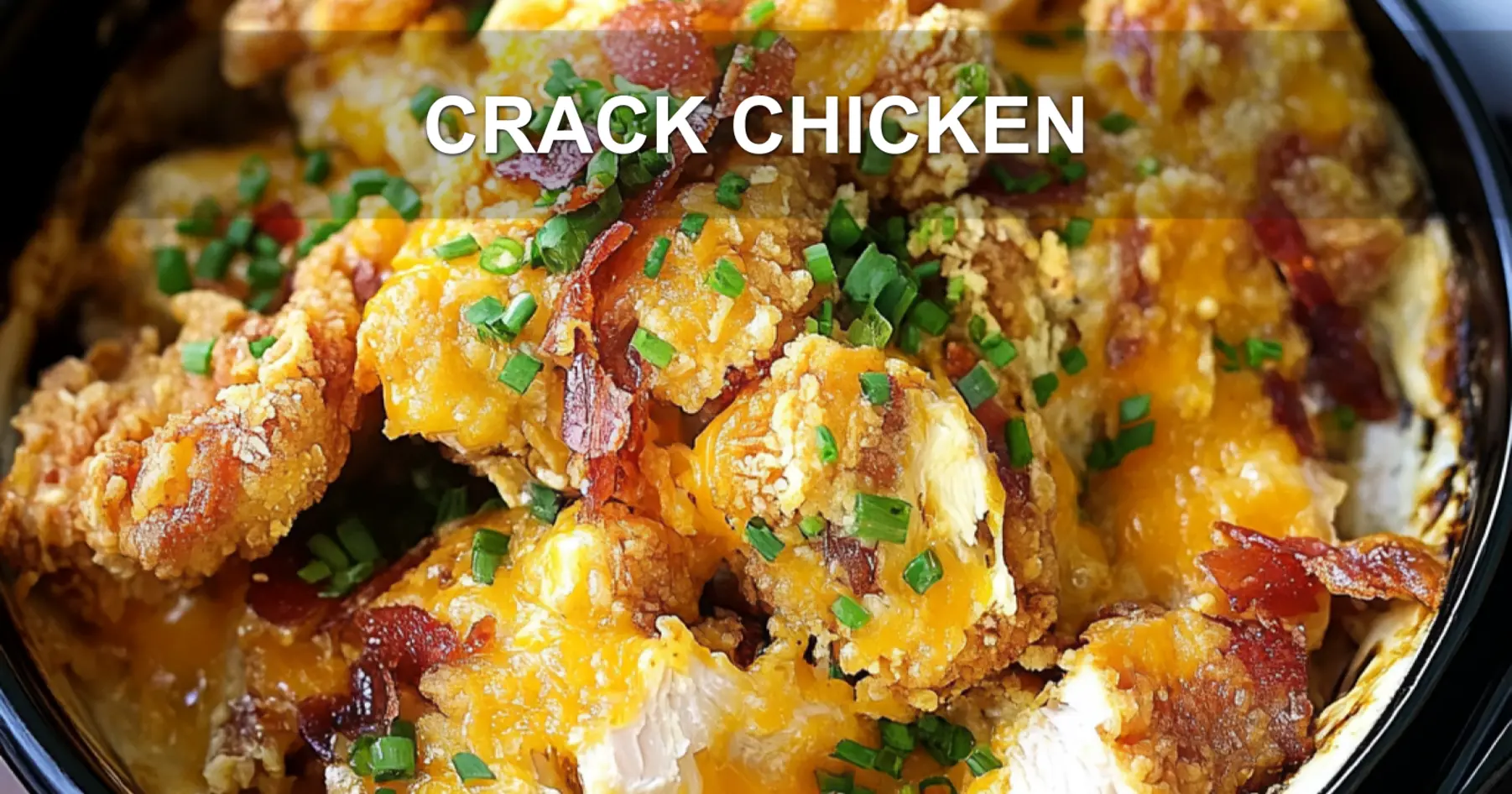 CRACK CHICKEN centered hero view, clean and uncluttered