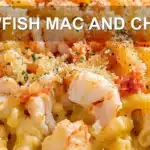 CRAWFISH MAC AND CHEESE centered hero view, clean and uncluttered