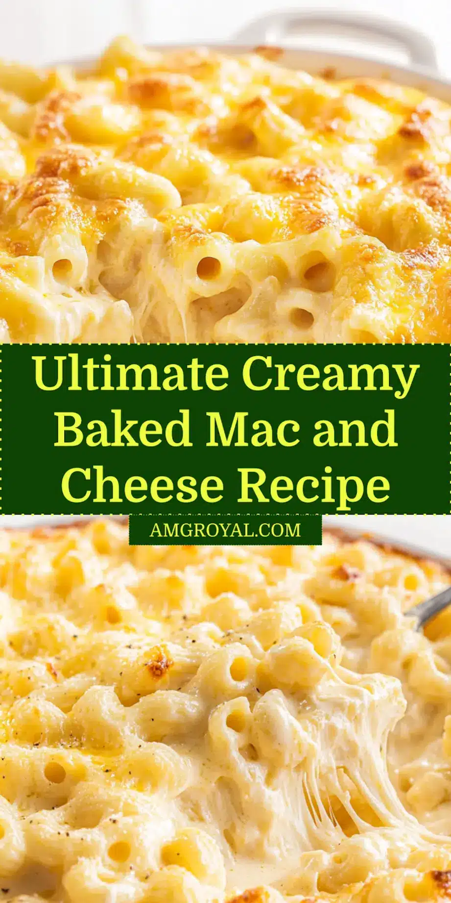 Creamy Baked Mac and Cheese Recipe: Ultimate Delight 7 Finished creamy baked mac and cheese with golden bubbly cheese crust