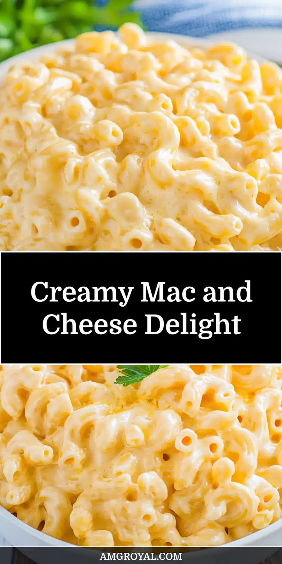Creamy Mac and Cheese Ultimate Comfort Delight 7 CREAMY MAC AND CHEESE centered hero view, clean and uncluttered_pin