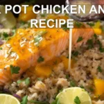 CROCK POT CHICKEN AND RICE RECIPE centered hero view, clean and uncluttered
