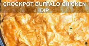 CROCKPOT BUFFALO CHICKEN DIP centered hero view, clean and uncluttered