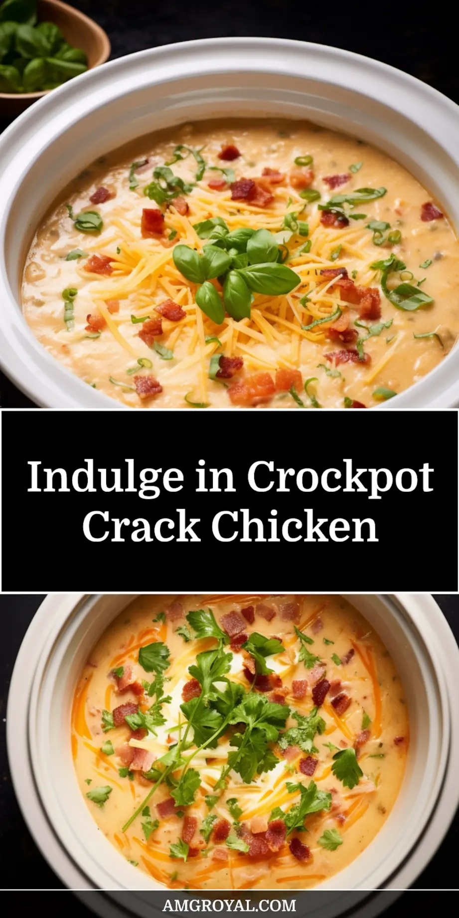 Crockpot Crack Chicken: Delicious Easy Recipe Ideas 7 CROCKPOT CRACK CHICKEN centered hero view, clean and uncluttered_pin