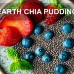 EARTH CHIA PUDDING centered hero view, clean and uncluttered