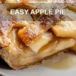 EASY APPLE PIE centered hero view, clean and uncluttered