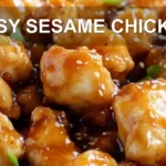 EASY SESAME CHICKEN centered hero view, clean and uncluttered