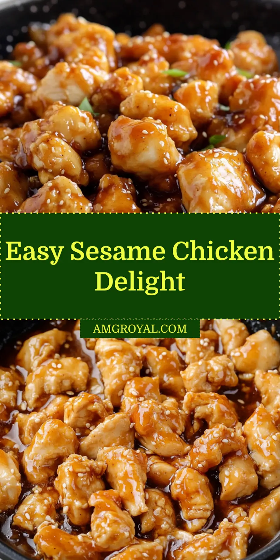Easy Sesame Chicken That Will Thrill Your Taste Buds 7 Finished easy sesame chicken served on a plate