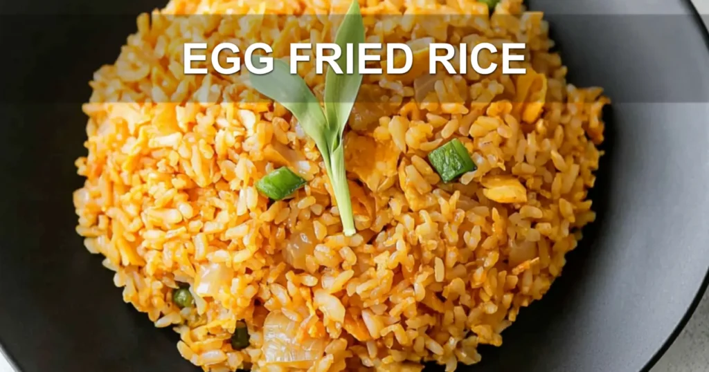 EGG FRIED RICE centered hero view, clean and uncluttered