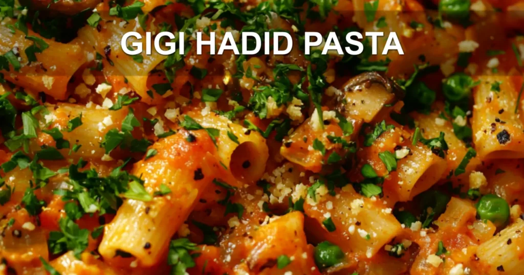 GIGI HADID PASTA centered hero view, clean and uncluttered