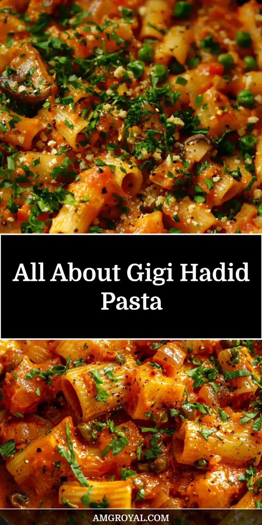 Gigi Hadid Pasta Recipe: Simple and Irresistible! 7 GIGI HADID PASTA centered hero view, clean and uncluttered_pin