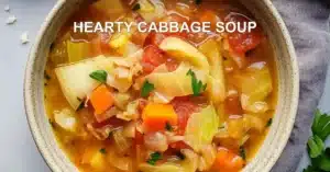 Hearty Cabbage Soup Recipe: Delicious and Easy Guide HEARTY CABBAGE SOUP centered hero view, clean and uncluttered