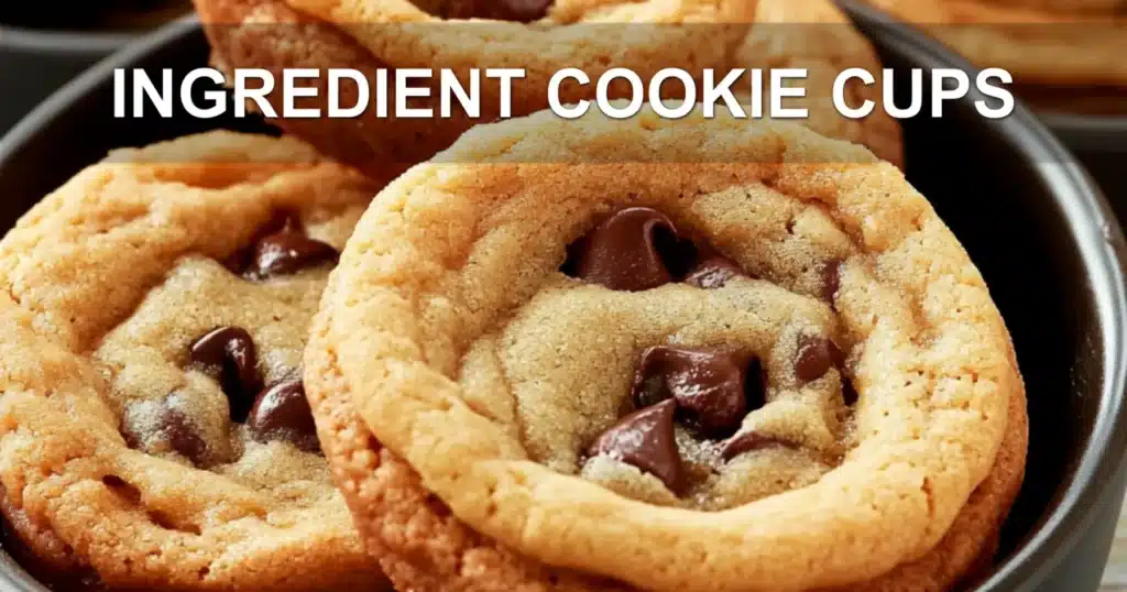 INGREDIENT COOKIE CUPS centered hero view, clean and uncluttered