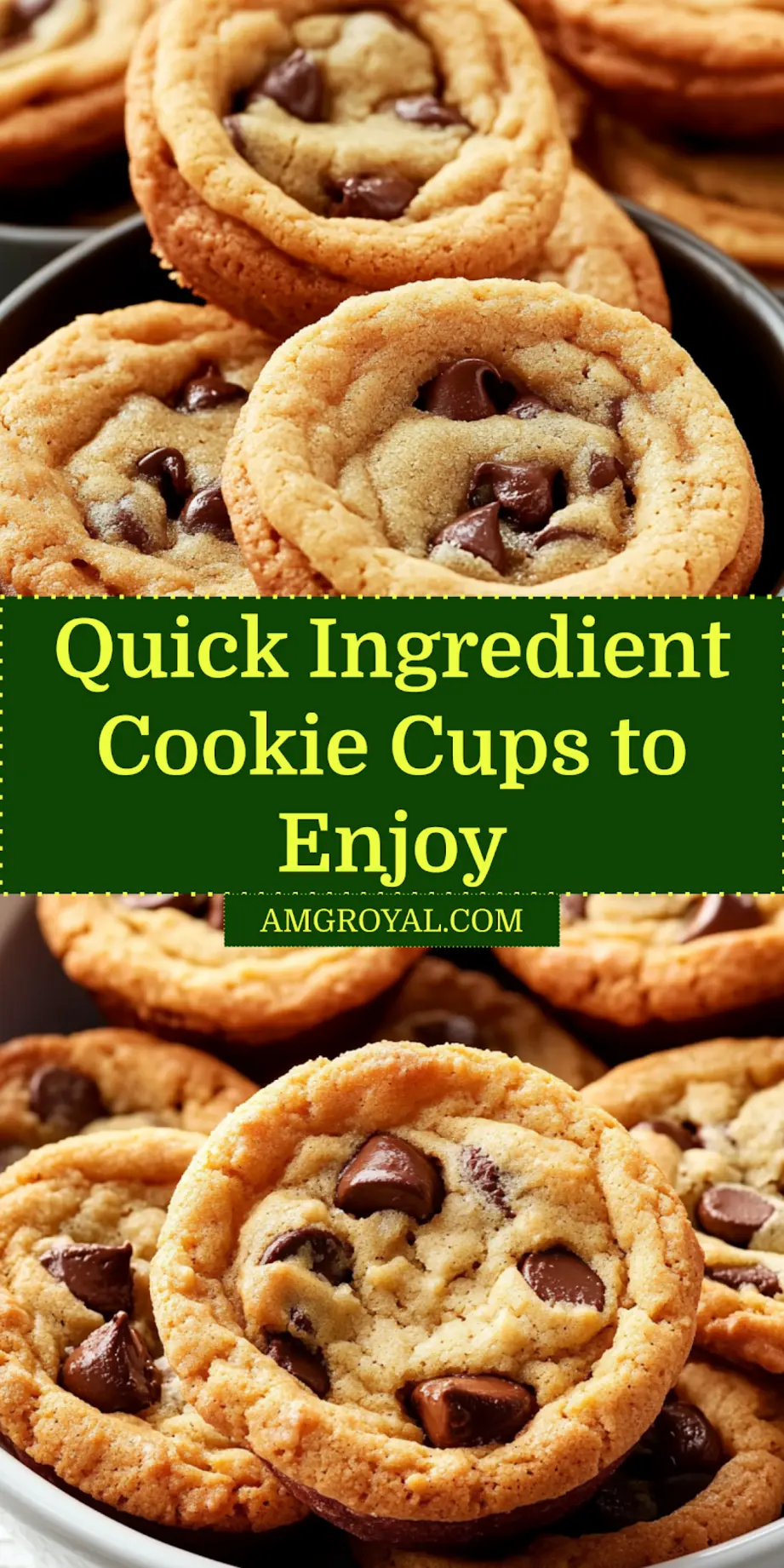 Ingredient Cookie Cups Quick Delicious Treats 7 Ingredient cookie cups displayed cleanly on a plate