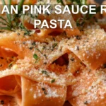 ITALIAN PINK SAUCE ROSE PASTA centered hero view, clean and uncluttered