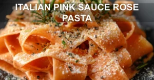 Italian Pink Sauce Rose Pasta Recipe: Tantalizing and Simple ITALIAN PINK SAUCE ROSE PASTA centered hero view, clean and uncluttered