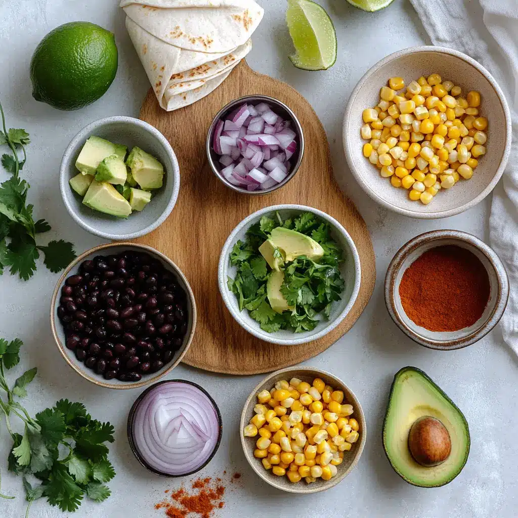 10-Minute Vegan Burrito Wraps: Quick and Delicious Recipe 6 10-MINUTE VEGAN BURRITO WRAPS centered hero view, clean and uncluttered