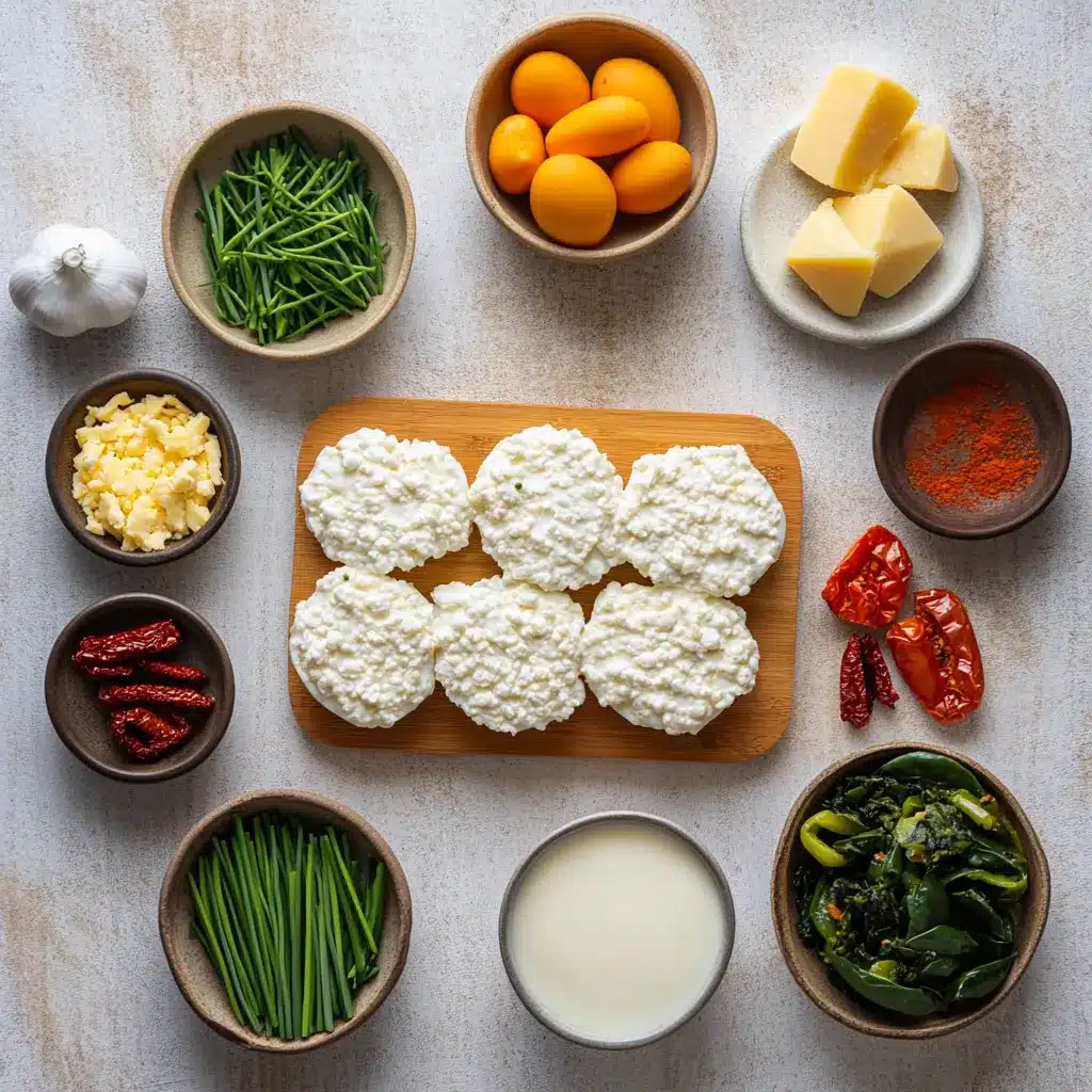 Baked Cottage Cheese Eggs: A Delicious Protein Breakfast 6 BAKED COTTAGE CHEESE EGGS centered hero view, clean and uncluttered