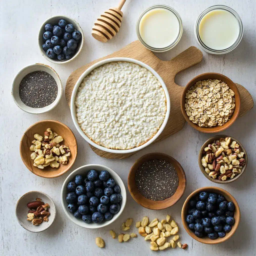 Blueberry Cottage Cheese Breakfast Bake Easy Delicious Recipe 6 BLUEBERRY COTTAGE CHEESE BREAKFAST BAKE centered hero view, clean and uncluttered