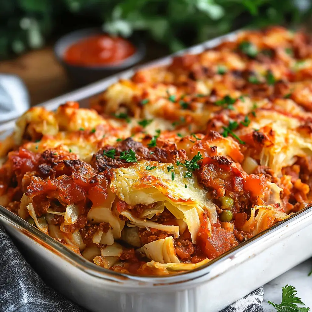 Cabbage Rolls Casserole ingredients laid out in a clean, uncluttered arrangement