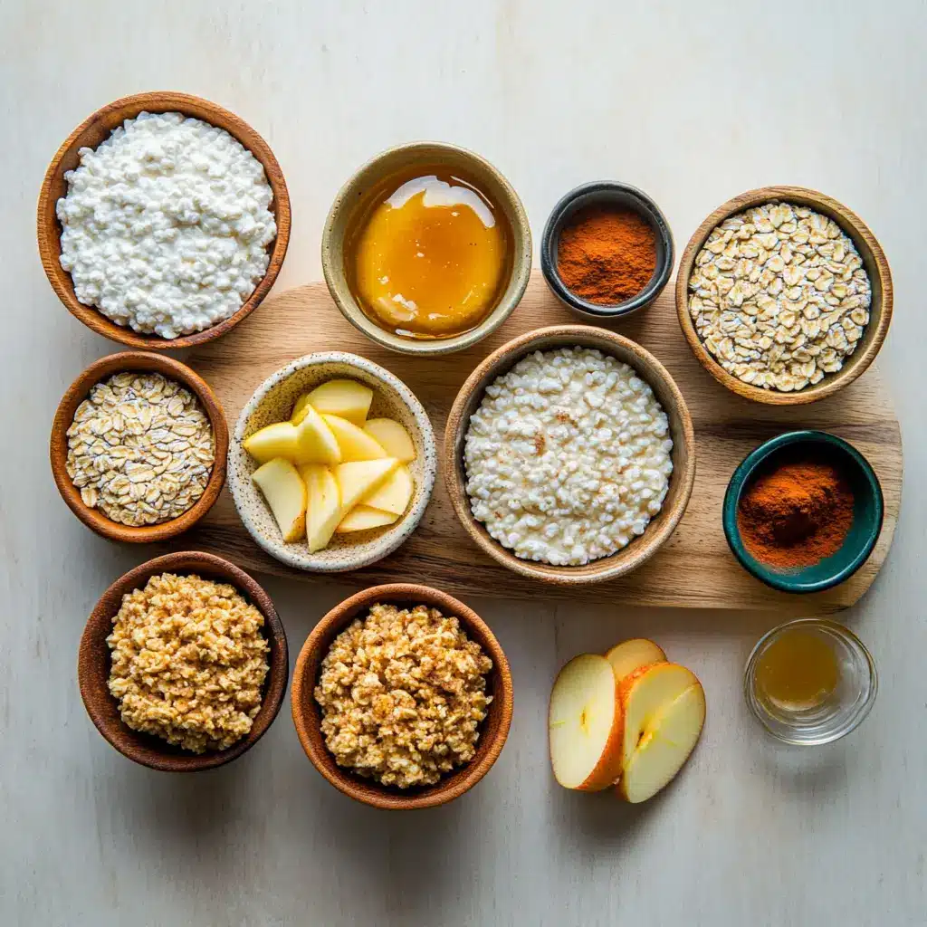 Cinnamon Apple Cottage Cheese Bites: Delicious and Easy 6 CINNAMON APPLE COTTAGE CHEESE BITES centered hero view, clean and uncluttered