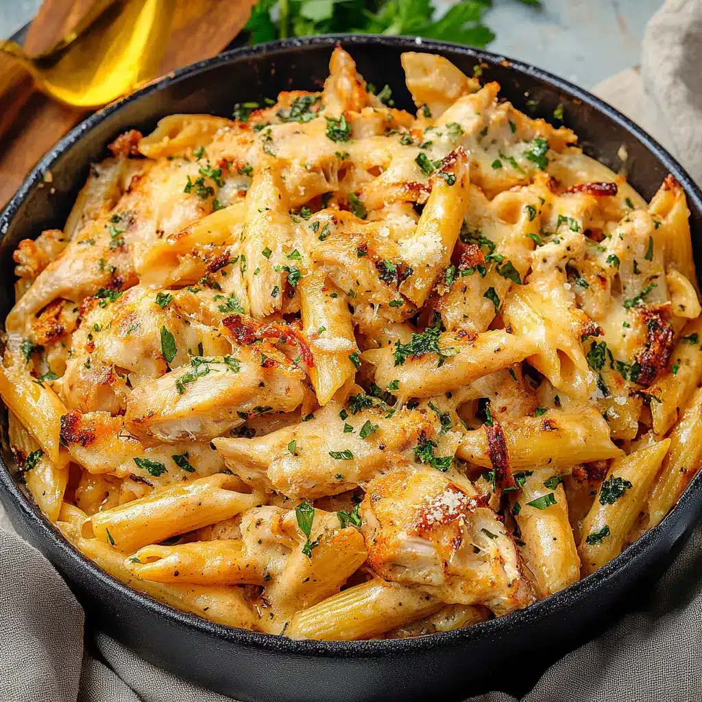 CRACK CHICKEN PENNE centered hero view, clean and uncluttered