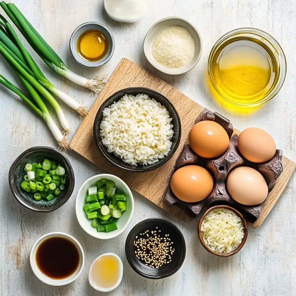 Egg Fried Rice Recipe Delicious and Easy to Make 6 EGG FRIED RICE centered hero view, clean and uncluttered