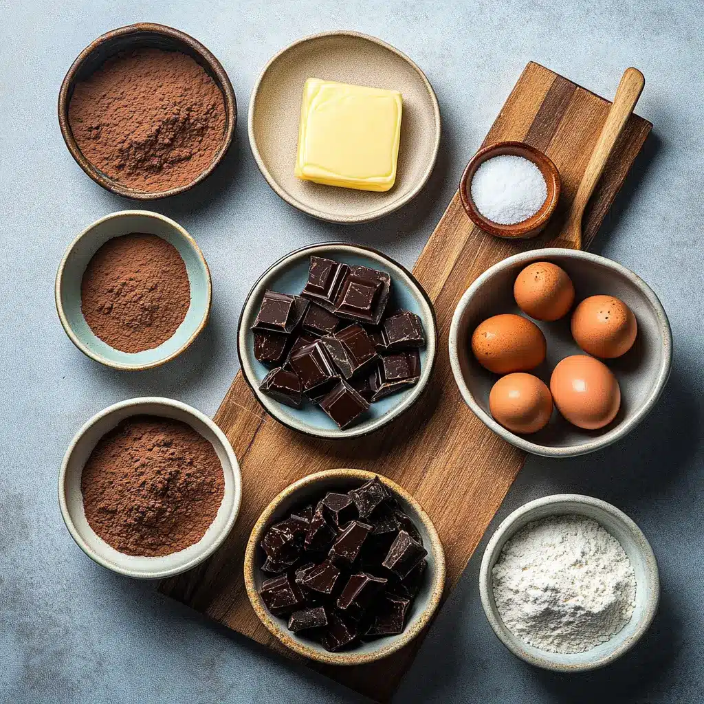 FUDGY CHOCOLATE BROWNIE COOKIES centered hero view, clean and uncluttered