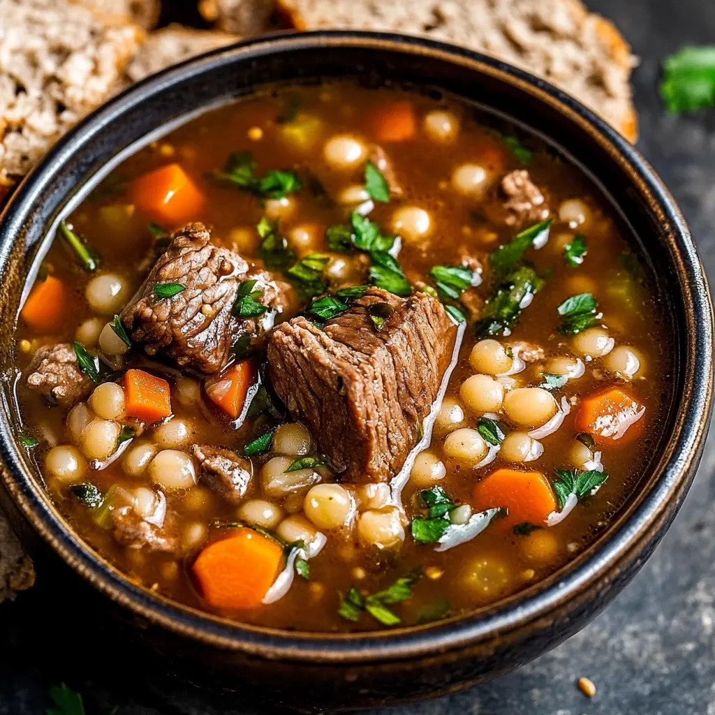 Gordon Ramsay Beef Barley Soup A Delicious Comfort Food 6 Gordon Ramsay Beef Barley Soup ingredients arranged neatly on a clean surface