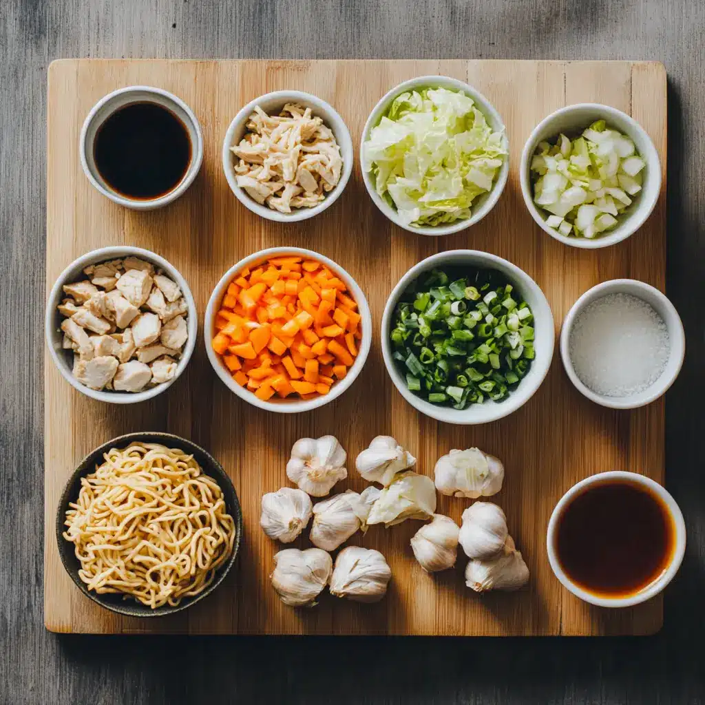 A beautifully plated dish of Homemade Easy Chicken Chow Mein with tender chicken, vibrant vegetables, and glistening noodles.