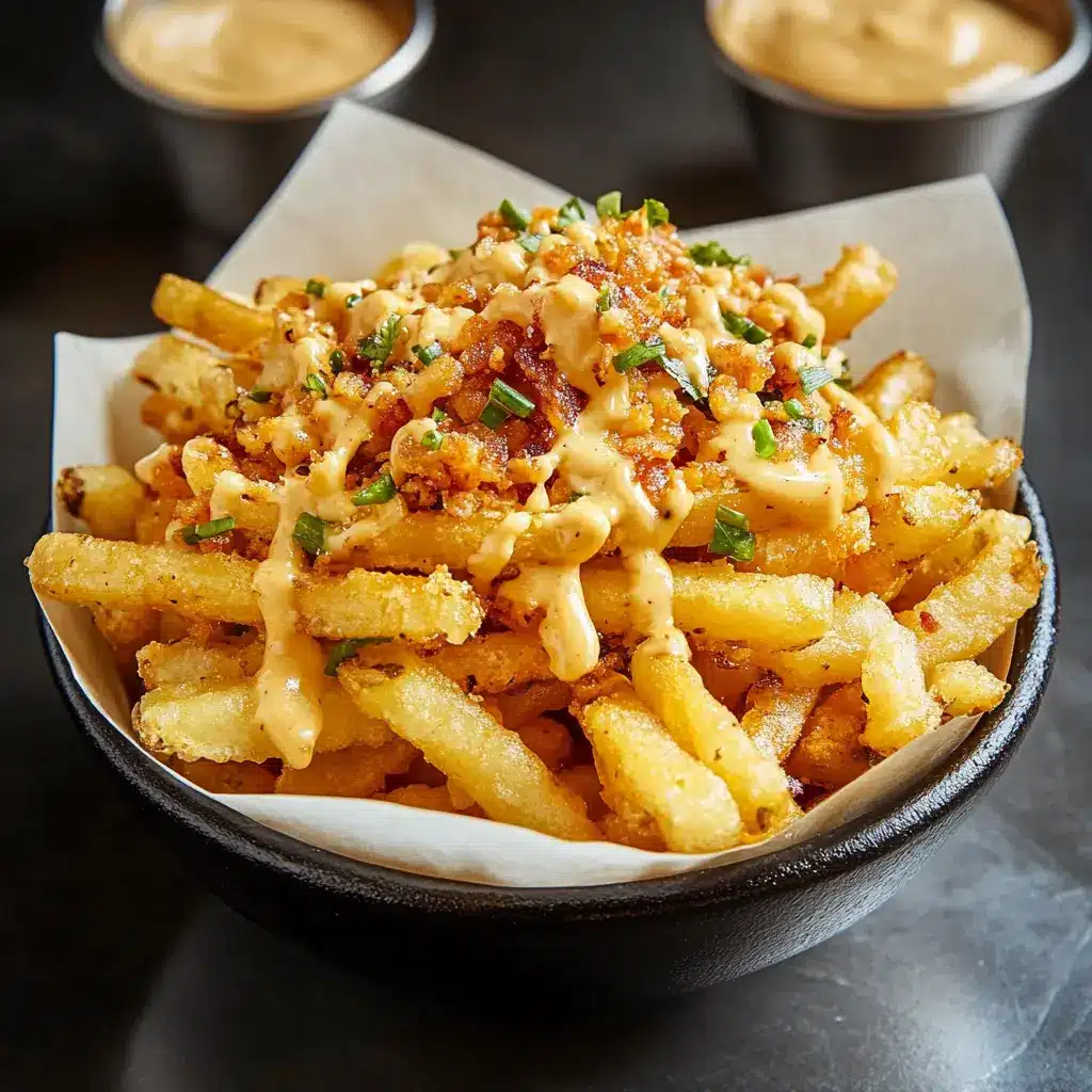 Ingredients laid out for Louisiana Voodoo Fries, clean and uncluttered