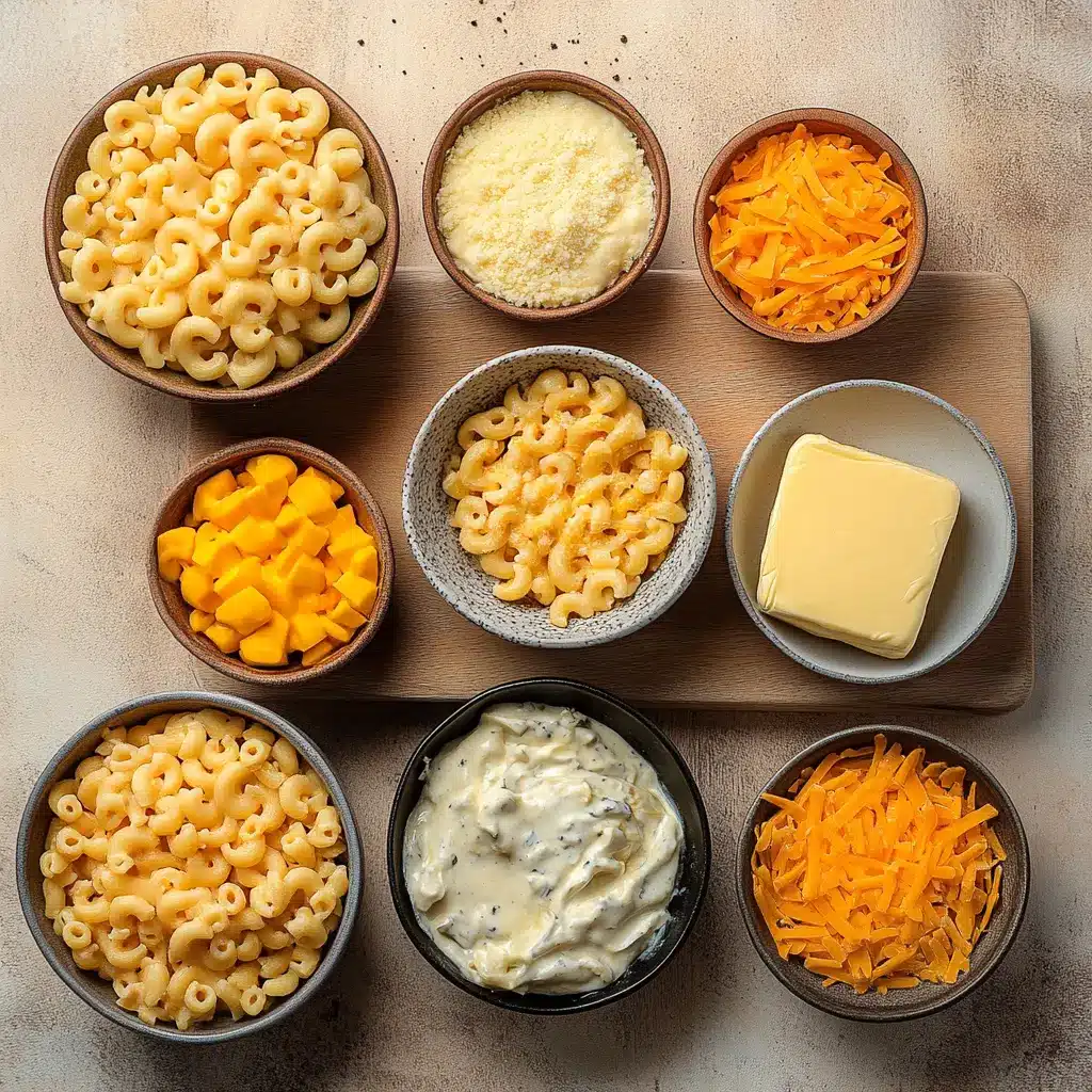 Old Fashioned Soul Food Baked Mac and Cheese Recipe 6 OLD FASHIONED SOUL FOOD BAKED MAC AND CHEESE centered hero view, clean and uncluttered