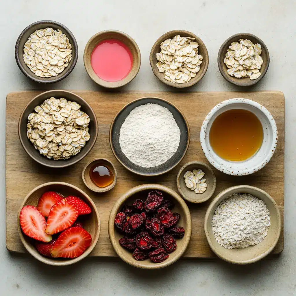 Strawberry Cheesecake Protein Balls: Irresistibly Quick Recipe 6 STRAWBERRY CHEESECAKE PROTEIN BALLS centered hero view, clean and uncluttered