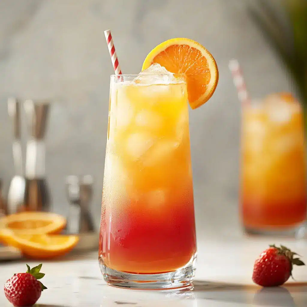 Sweet Sunrise Mocktail Recipe: An Easy Delight 6 Ingredients for Sweet Sunrise Mocktail arranged neatly on a clean surface