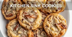 KITCHEN SINK COOKIES centered hero view, clean and uncluttered