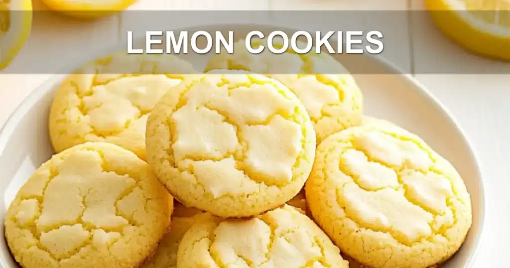 LEMON COOKIES centered hero view, clean and uncluttered
