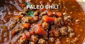 PALEO CHILI centered hero view, clean and uncluttered