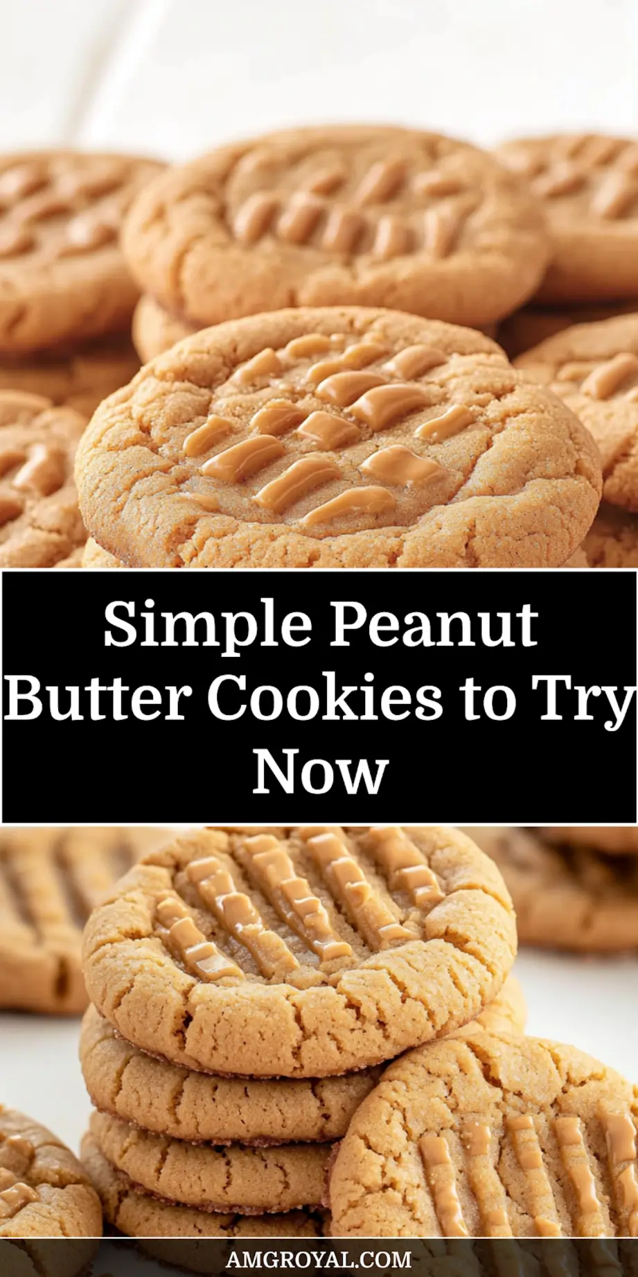 Peanut Butter Cookies Simplified for Irresistible Joy 7 Finished peanut butter cookies with cracked tops, displayed cleanly and invitingly