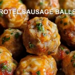 ROTEL SAUSAGE BALLS centered hero view, clean and uncluttered