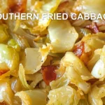 SOUTHERN FRIED CABBAGE centered hero view, clean and uncluttered