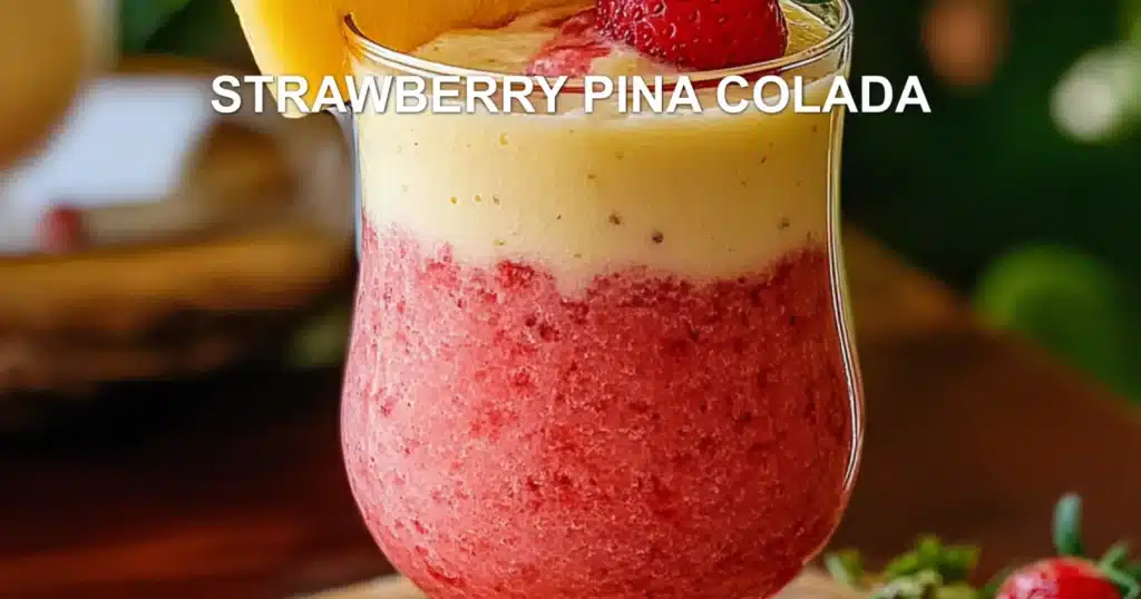 STRAWBERRY PINA COLADA centered hero view, clean and uncluttered